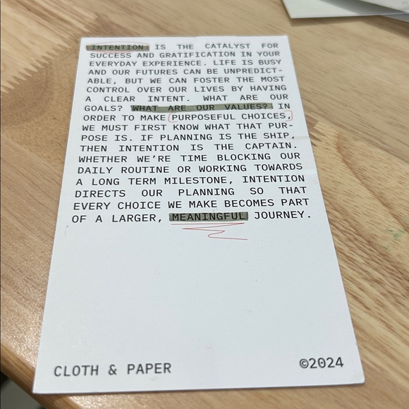 Cloth & Paper Planner Card Set - Picture 7 of 7